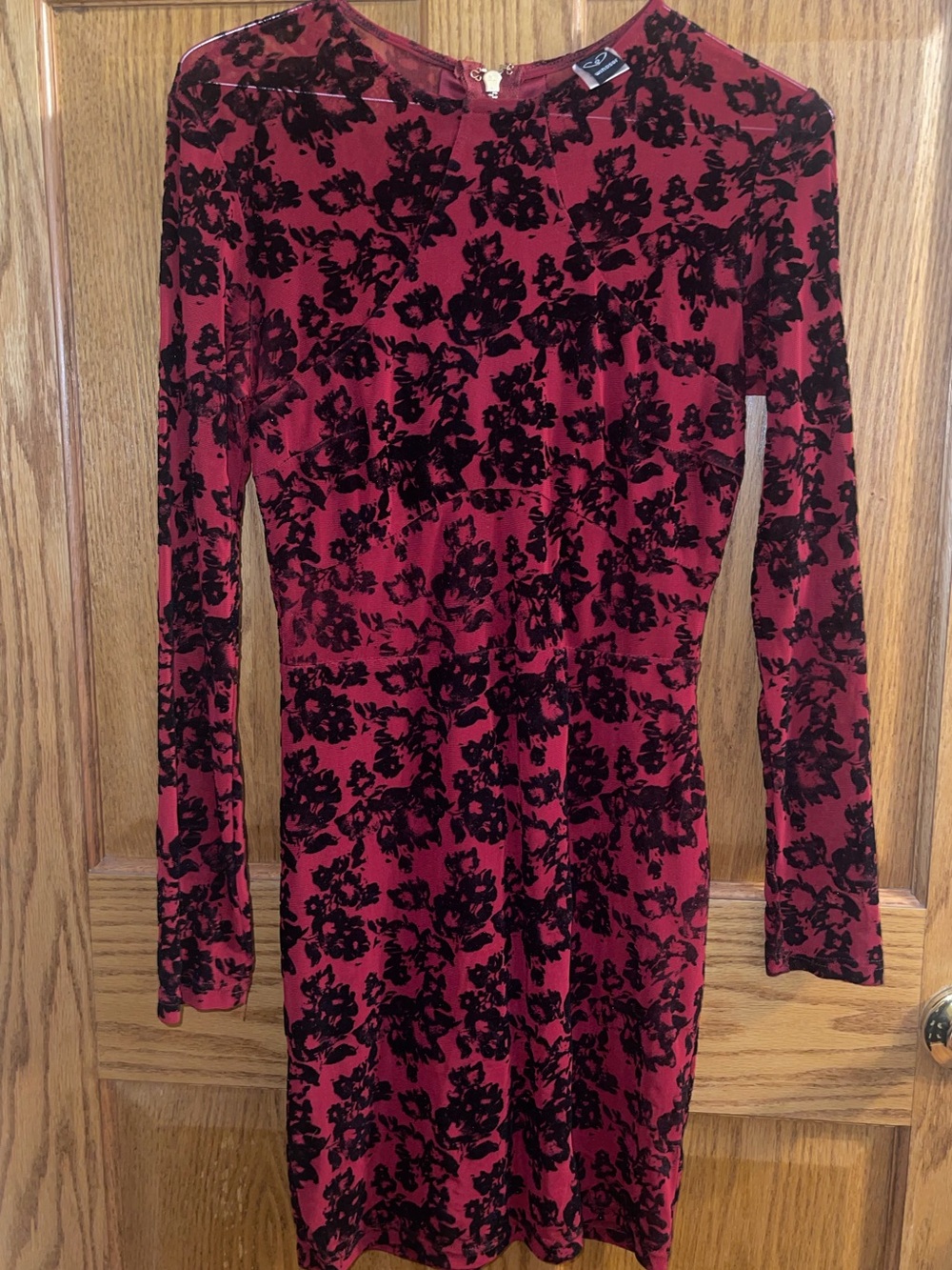 Windsor Red Long sleeve, above knee length dress size Medium